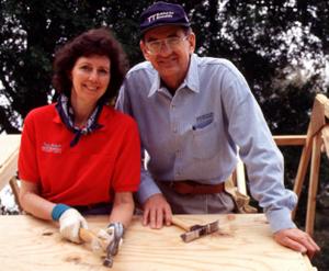 Picture of Giraffe Linda and Millard Fuller
